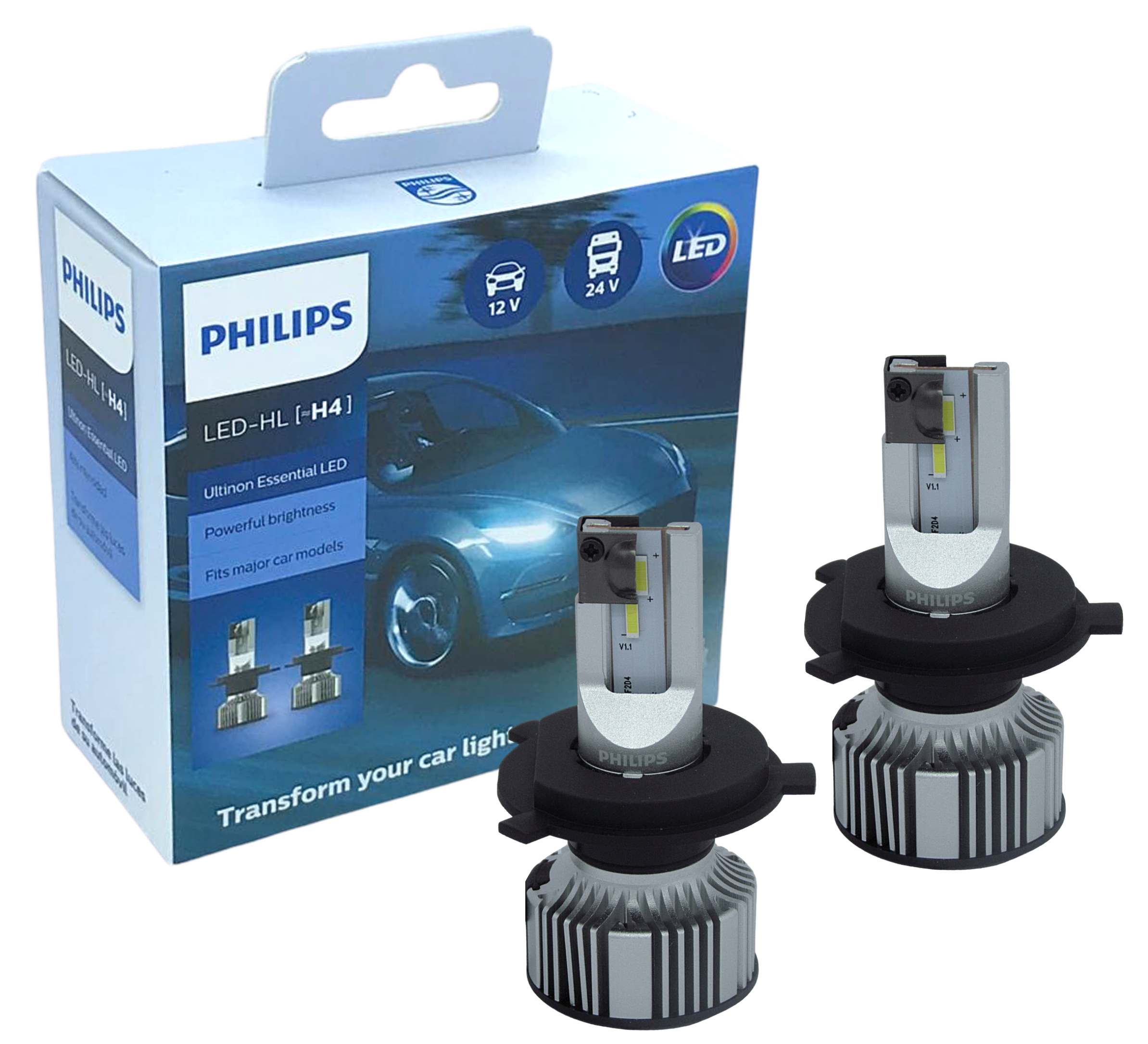 Focos Led H4 Philips Ultinon Essential Nueva Generacion