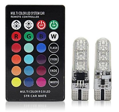 Focos Led T10 Pellizco Rgb Multicolor