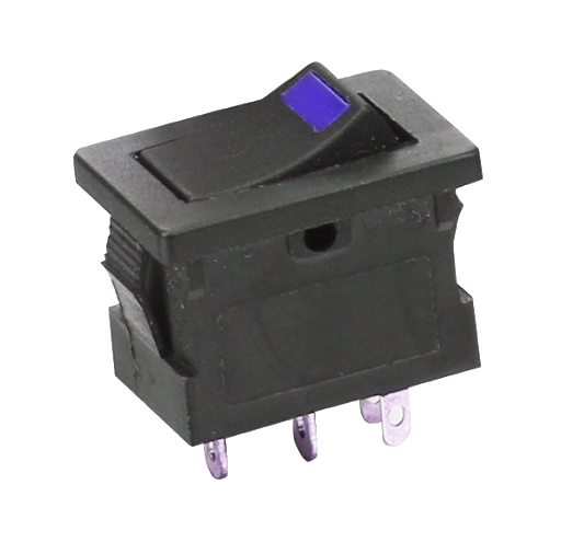 Interruptor Tecla Mini Mirs-1013D Azul
