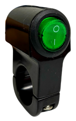Interruptor Redondo Tecla P/Moto Verde