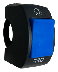 Interruptor Cuadrado Tecla P/Moto Azul