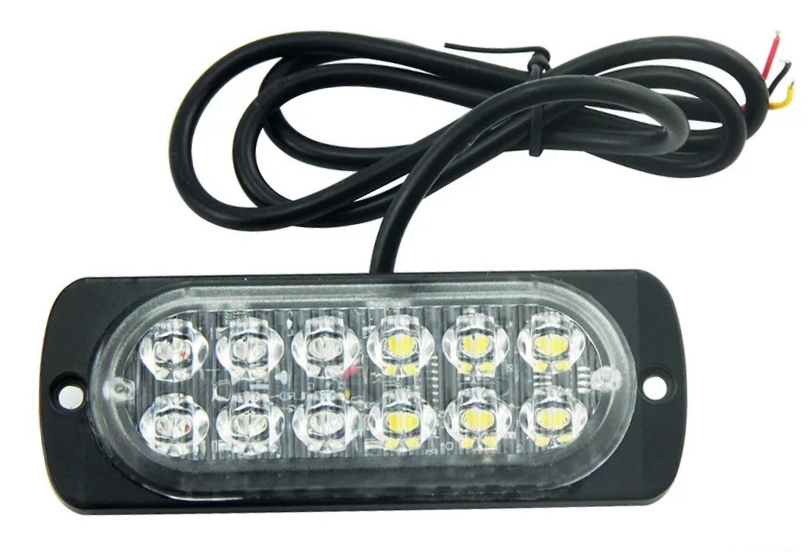 Estrobo 12 Led 36W Multifuncion Rojo