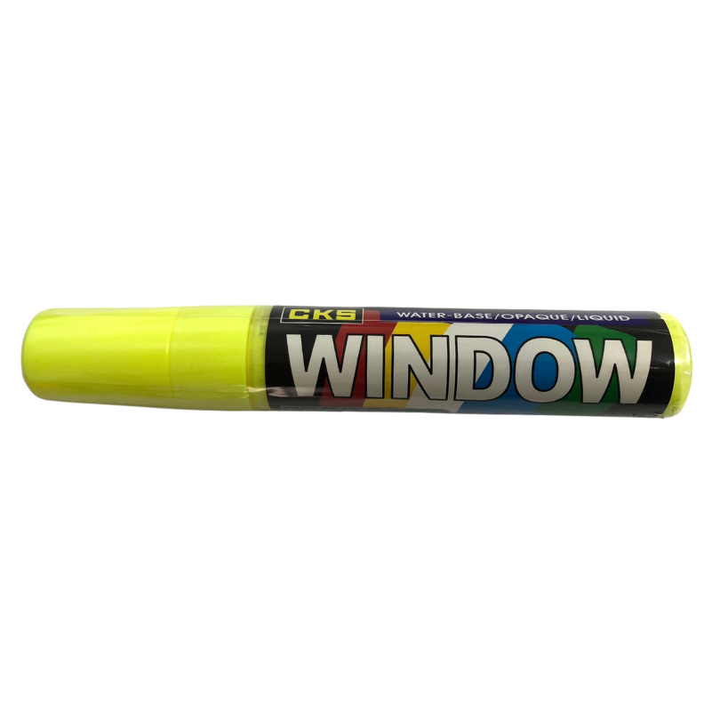 Marcador Para Vidrio Amarillo