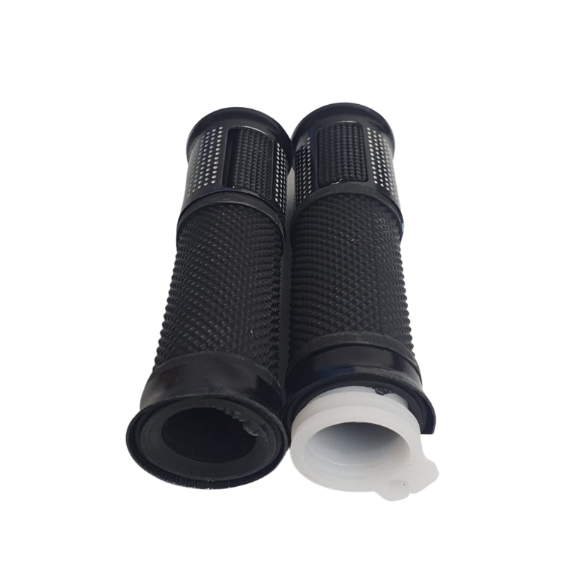 Puños Para Moto Aluminio Negro