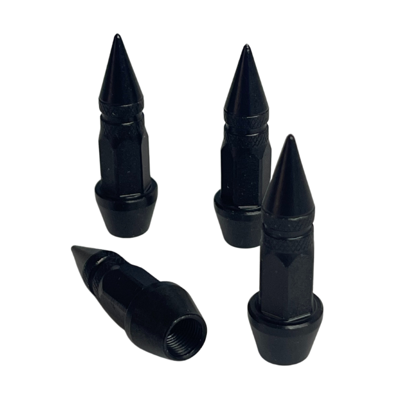Tapon De Valvula Pico Negro 4pza