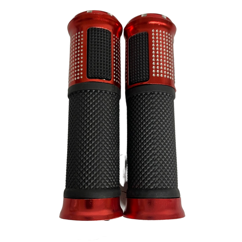 Puños Para Moto Aluminio Rojo