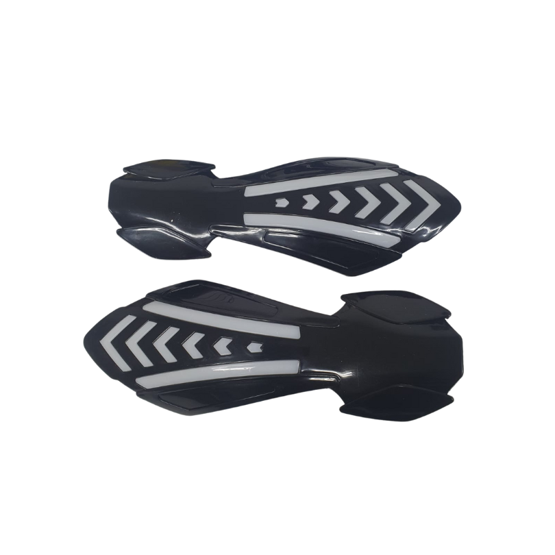 Cubre Puño P/Moto Negro Luz Roja Con Direccional Ambar