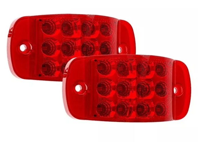 Plafon Led Tipo Carrito 12 Led Rojo