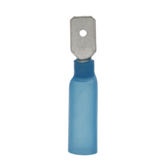 Terminal Aislada Termoretractil Macho Azul 22-16