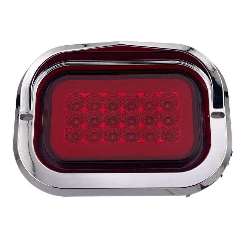 Plafon Led Cachucha Tipo Gro-rim Gel Rojo C/estrobo