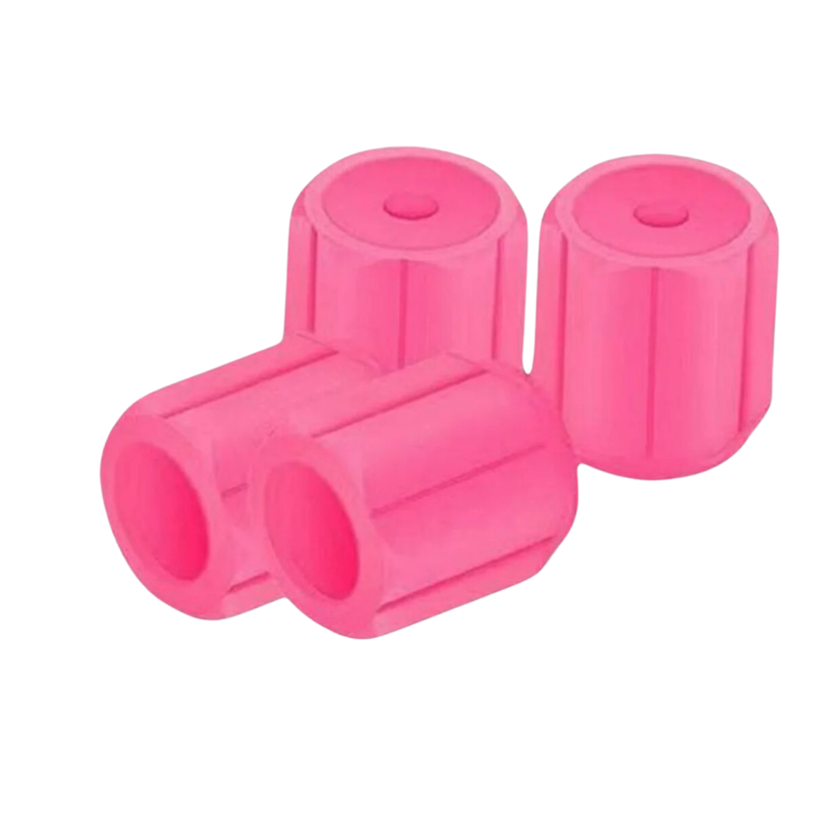 Tapon Para Valvula Fosforescente Rosa Brilla En Obscuridad