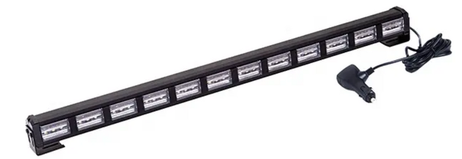 Barra De Led 23" 36w 19 Funciones+cambio De Color Blanco/ambar