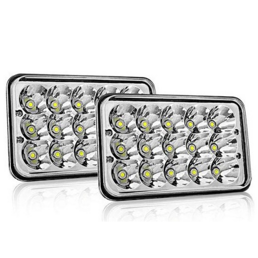 Unidades Led Rectangular 4x6 Bicolor