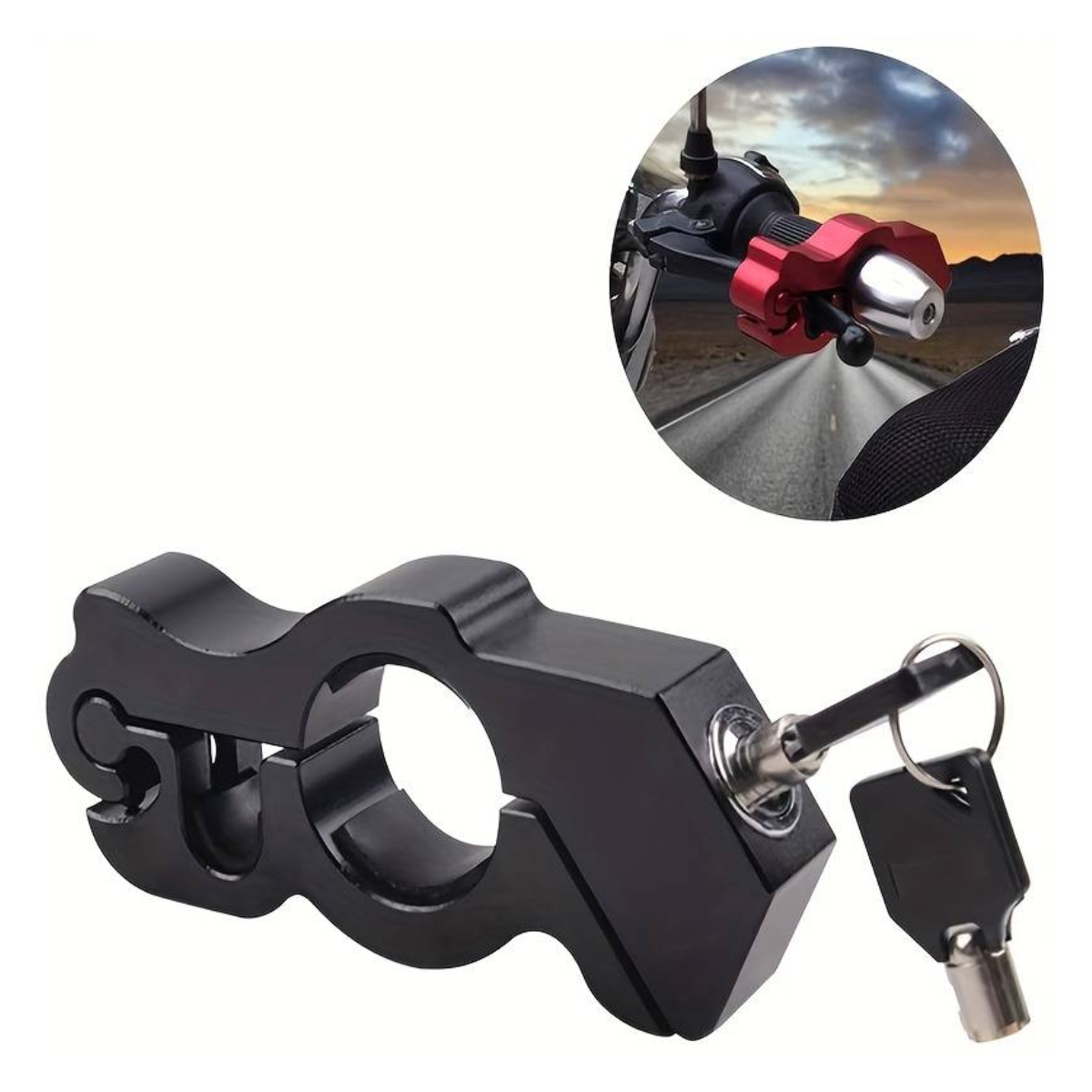 Candado Antirobo Para Manillar De Motocicleta