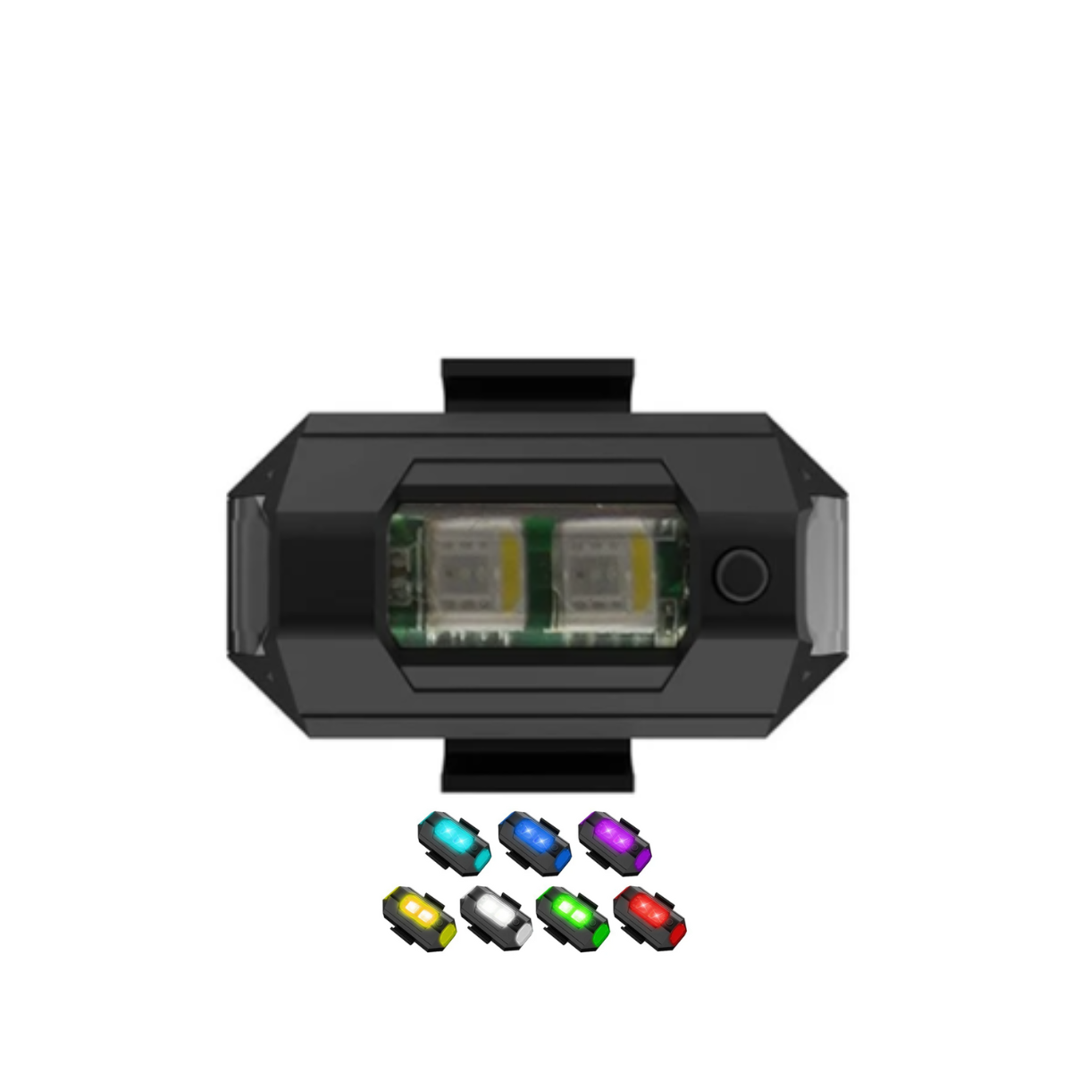 Luz Led Rgb Con Estrobo Recargable Universal