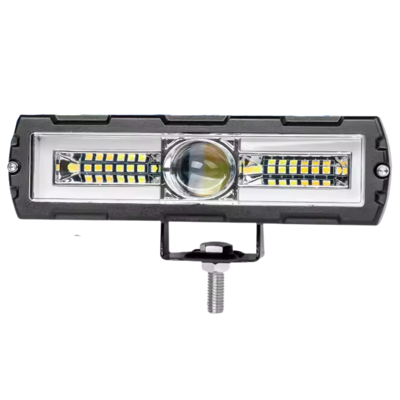 Faro Led Barra 7" Hiperled Blanco/ambar Con Drl Rojo
