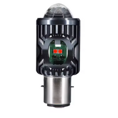 Foco Led P/moto BA20 Lupa Blanco/Ambar Con Estrobos Rojo/Azul Laterales