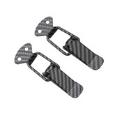 Sujeta Fascia Metalico Tipo Fibra De Carbono Universal 2 Pzas