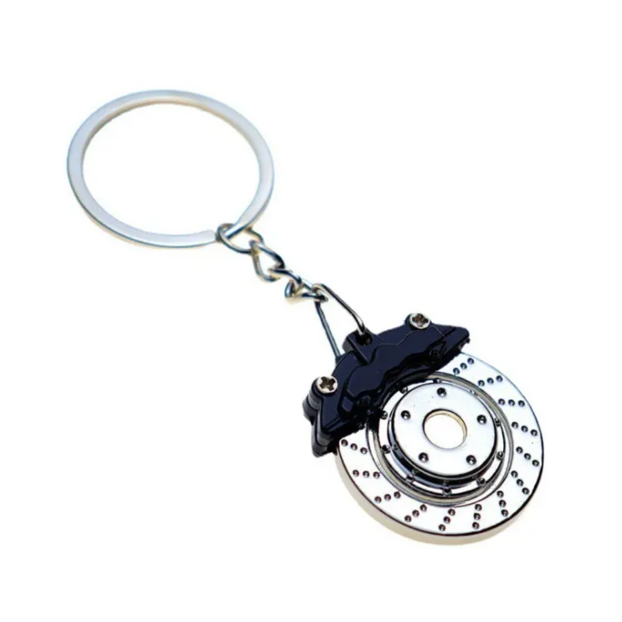 Llavero Metalico Disco De Freno Negro