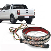 Tira Led Trasera Para Pick Up 150cm Blanco/ambar 4 Funciones