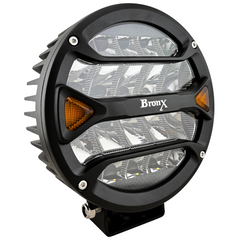 Faro Led Redondo Bronx 7" Spot 18 Hiperled Blanco Osram Drl Ambar