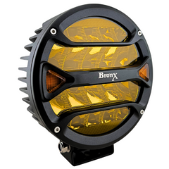 Faro Led Redondo Bronx 7" Spot 18 Hiperled Amarillo Osram Drl Ambar