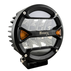 Faro Led Redondo Bronx 5.5" Spot 8 Hiperled Osram Drl Ambar