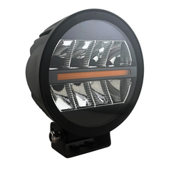 Faro Led Redondo Bronx 5.5" Spot 8 Hiperled Mod2 Blanco Osram Drl Ambar
