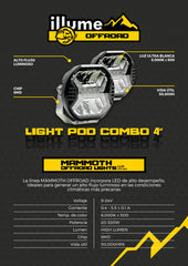 Faro Led Light Pod Combo 4" Illume Mammoth