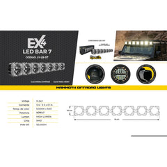 Barra Led Modular 7 Ex4 High Lumen Illume Mammoth