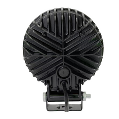 Faro Led Redondo Luz Blanca Con Estrobo Drl Ambar Y Logo Seña Pulgar Arriba Rgb