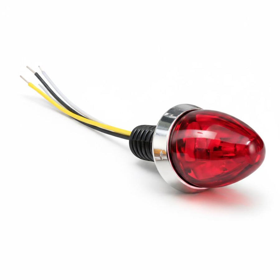Plafon Led Mini Watermelon Rojo Fijo Y Estrobo Bolsa 10 Pza