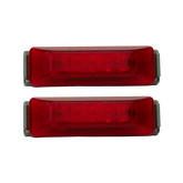 Plafon Lateral 10 Led 3 Funciones Rojo