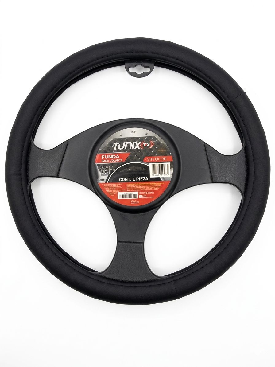 Cubrevolante De Piel Negro M 38 Cm