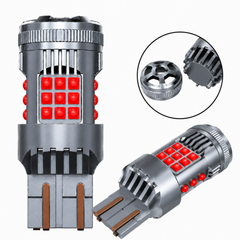 Focos Led 7443 36 Hiperled Canbus Rojo Con Ventilador