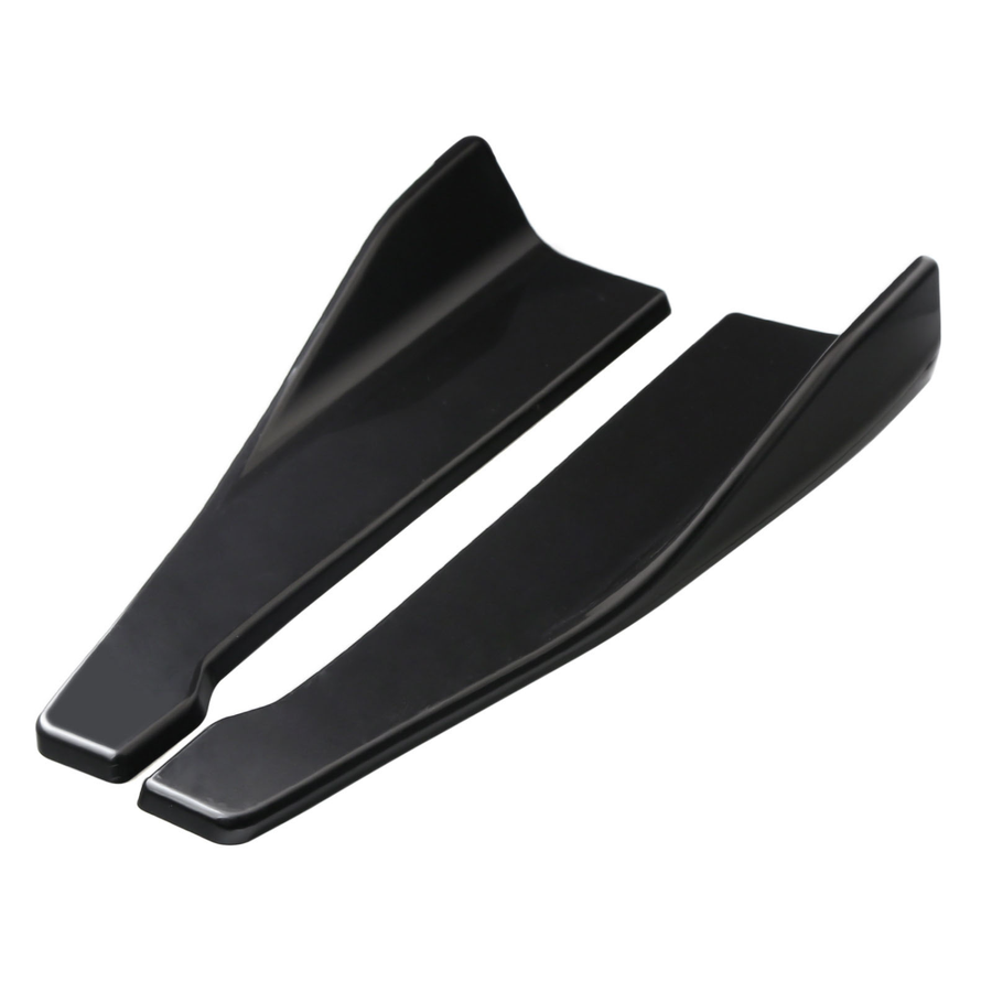 Aleron Esquinero Trasero Recto Universal Negro 47cm Par