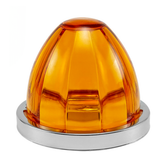 Plafon Tipo Watermelon Led Vidrio Haz Luz Frontal Ambar Con Estrobo 2 Pza