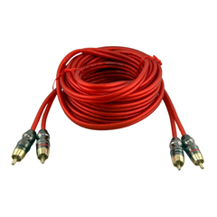 Cable Rca 5 Mts 100% Cobre Conector De Metal Rock Series