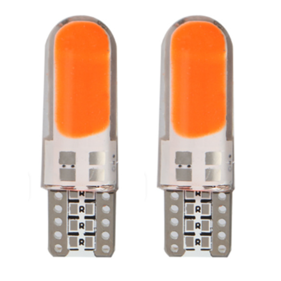 Focos Led T10 Pellizco Gel Rojo