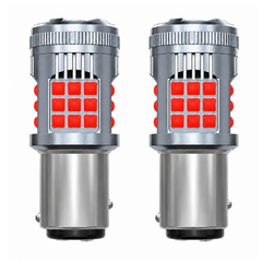 Focos Led 1034/1157 36 Hiperled Canbus Rojo Con Ventilador