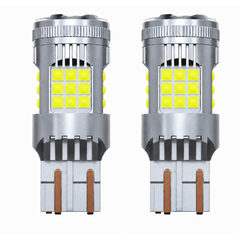 Focos Led 7443 36 Hiperled Canbus Blanco Con Ventilador Y Estrobo