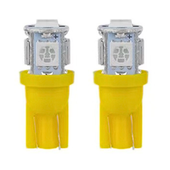 Focos Led T10 Pellizco 5 Led Ambar