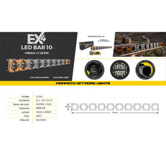 Barra Led Modular 10 Ex4 High Lumen Illume Mammoth