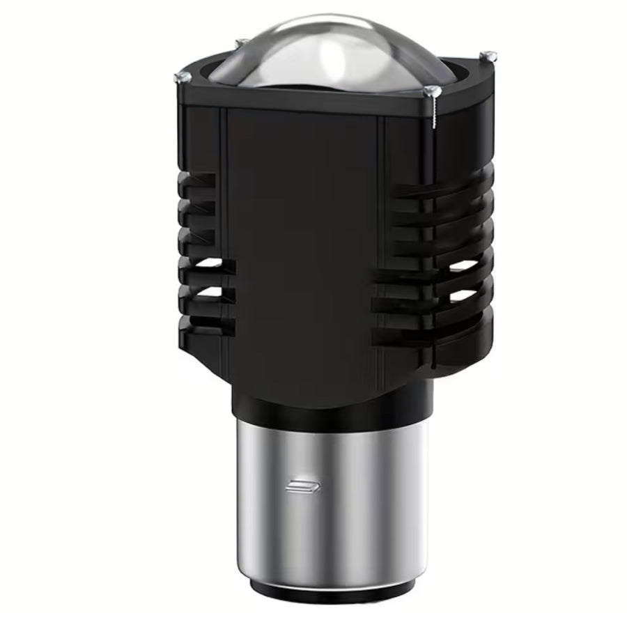 Foco Led P/ Moto Ba20 Lupa Gde Bicolor