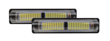 Faros Led Lupa Blanco Con Estrobo Ambar