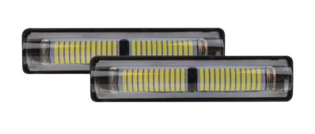 Faros Led Lupa Blanco Con Estrobo Rojo/Azul