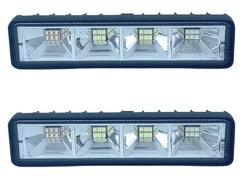 Faros Hiperled Blanco Con Estrobo Rojo/Azul