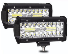 Faros 40 Led 120W Luz Fija Y Estrobo