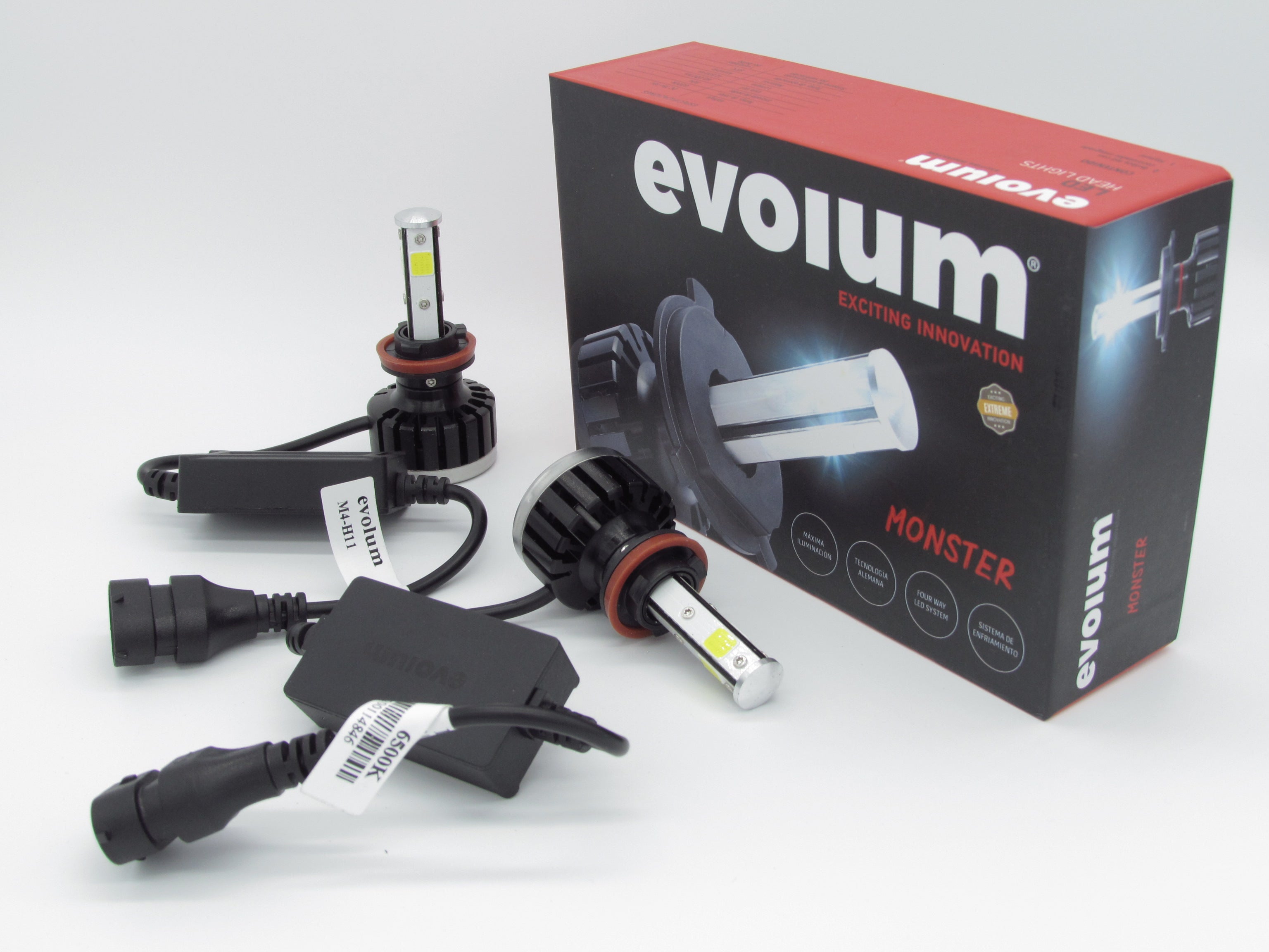 Focos Led H11 Evolum Monster 4 Caras