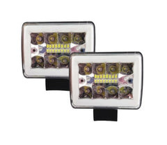Faros Dually 15 Led Plastico Drl Ambar